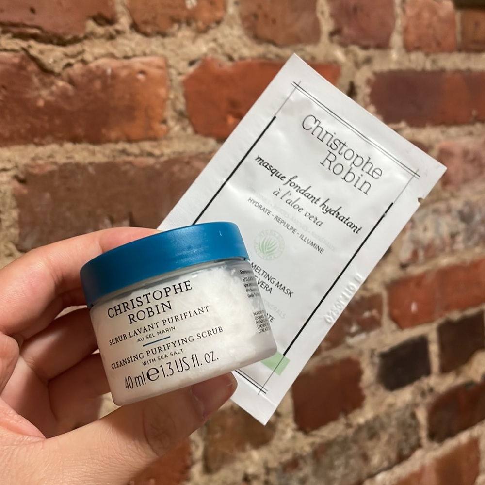 Christophe Robin 2 piece bundle: Scalp Scrub treatment and hydrating mask set